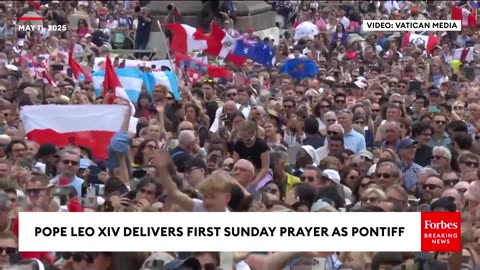 FULL: Pope Leo XIV Delivers First Sunday Prayer As Pontiff
