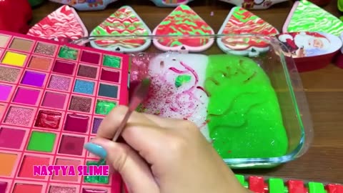 Merry Chirtsmas Mixing random into Glossy Slime I Satisfying Slime_part2