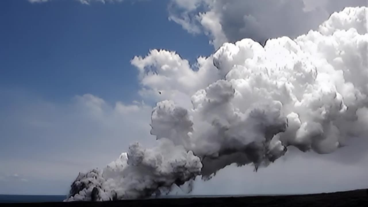Kupa'ahu Lava Ocean Entry
