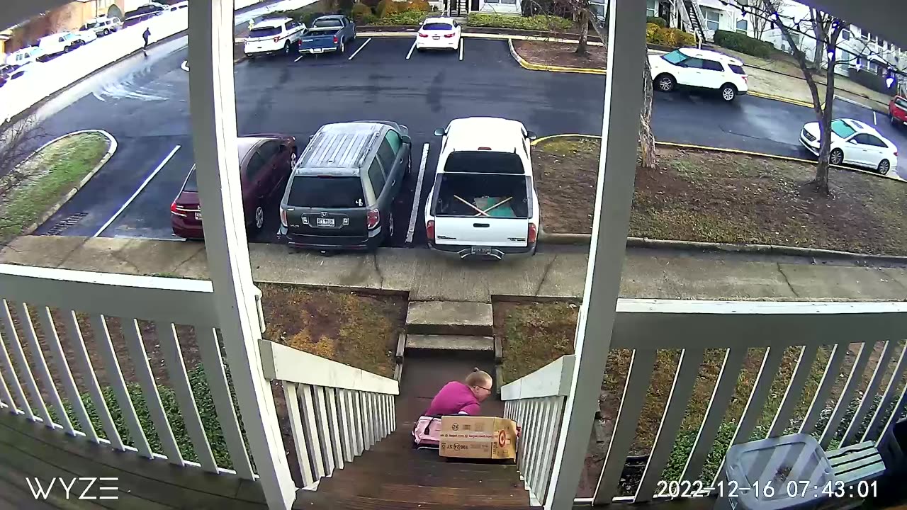 Slipping on Icy Stairs