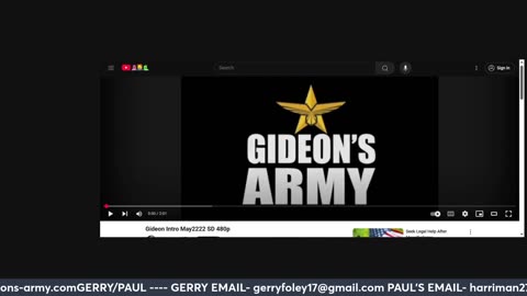GIDEONS ARMY THURSDAY LIVE @ 930 AM EST 8/7
