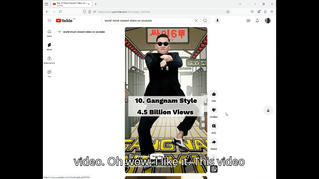 most viewed video on youtube