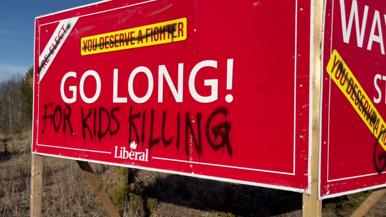 Saint John New Brunswick Liberal Sign By Regional Hospital