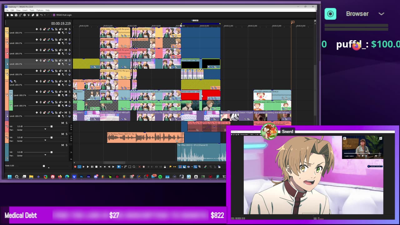 I AM VIDEO EDITING AND RESEARCHING