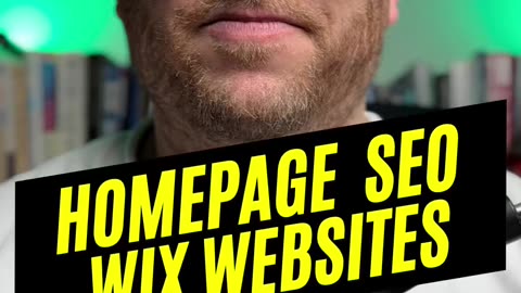 How to Do Your Homepage SEO on Wix