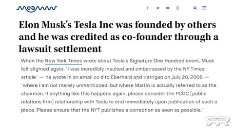Reese Report on Elon Musk