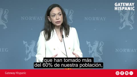 María Corina Machado denounces a “silent invasion” in Venezuela during Oslo address