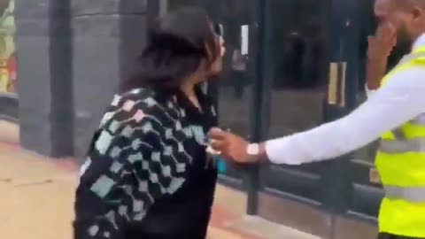 Shoplifter punches security guard in the face and receives a quick and helpful education