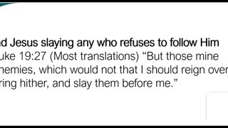 Jihad Jesus says "slay them before me" Luke 19:27