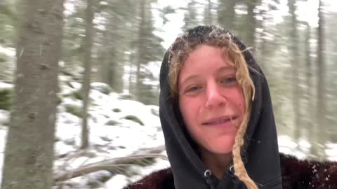 It’s snowing again today :’)