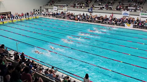 100 meter long course freestyle swim