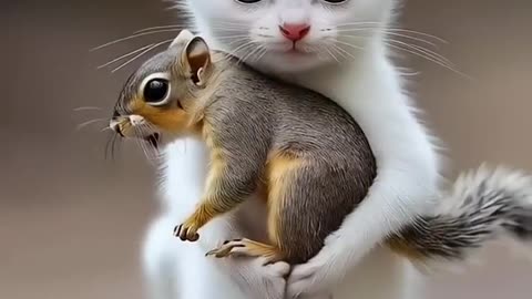 Heroic Cat Saves Injured Squirrel – Heartwarming Rescue Story! 🐱 - 1080p