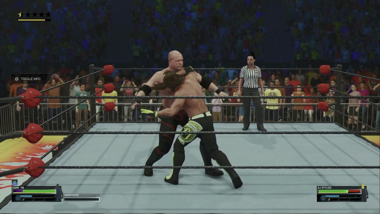 wwe 2k25 214 universe Kane VS AJ Styles