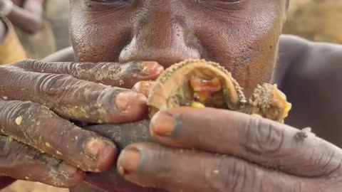 Hadzabe Tribe traditional bushmen live simple and happy lifestyle