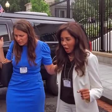 A group with Trump’s Faith Office praying and speaking in tongues at the White House
