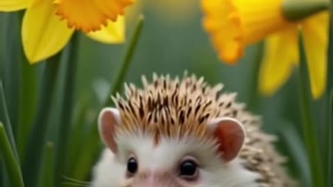 Shy Hedgehog_ A Sweet Spring Tale Among Daffodils