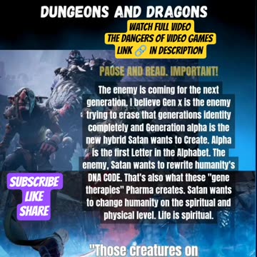 Dangers of Video Games: Dungeons and Dragons I Warned My Son Real Demons #viralvideo #games #war