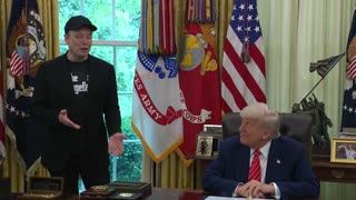 President Trump Participates in a Press Conference with Elon Musk