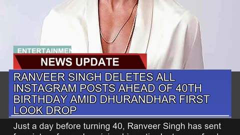 Ranveer Singh Deletes All Instagram Posts Ahead of