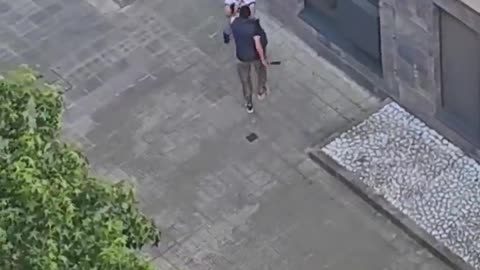 Residents filmed a fight where two men of North African origin clashed