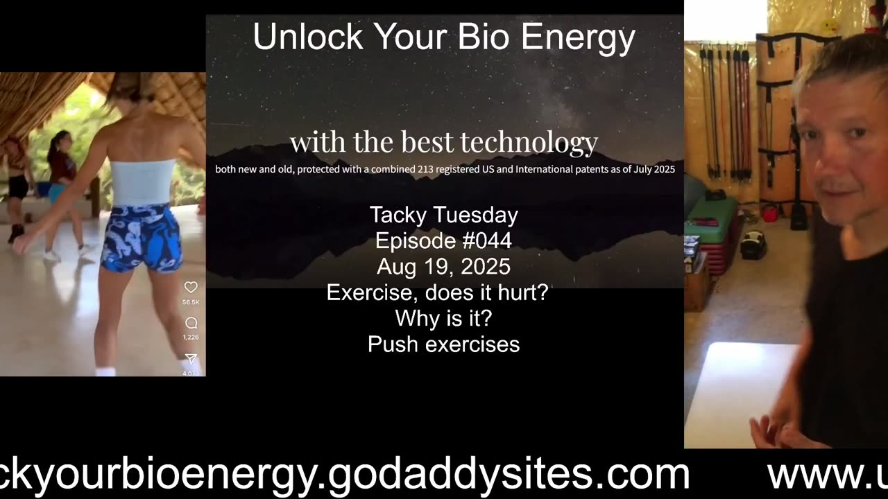 Exercise, does it hurt? Why is it? Tacky Tuesday Ep 44, August 19, 2025