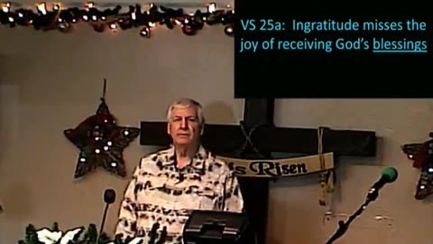 2025-12-14 HDBC - Choose to be Grateful - Romans 1:18-26a - Pastor Mike Lemons