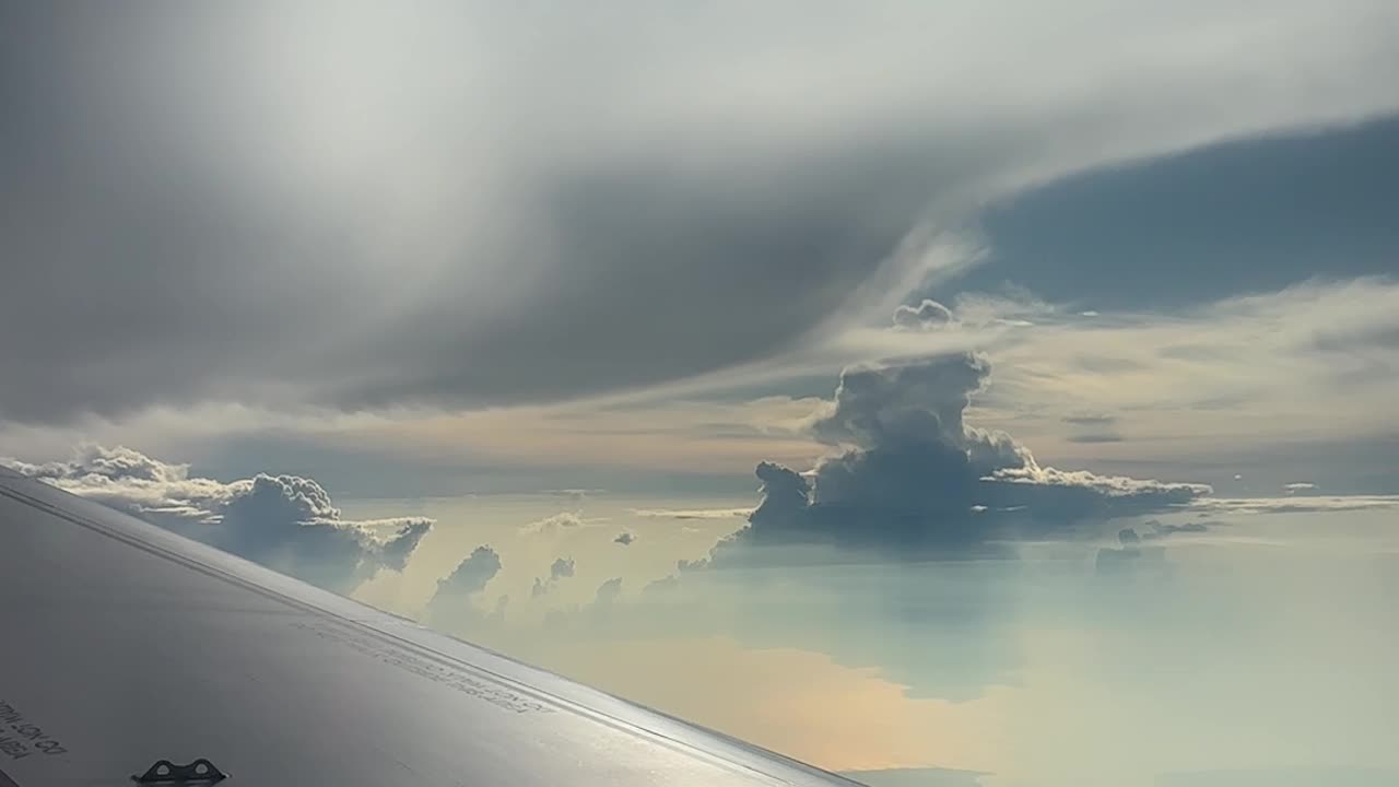 Sunlight From the Airplane Cabin