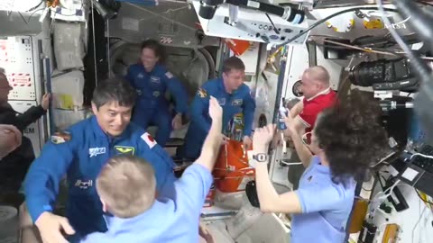 SpaceX Dragon spacecraft Hatch opened and Crew-10 entered the Space Station