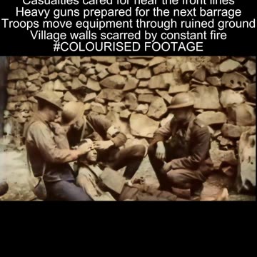 St. Mihiel wounded troops and heavy guns in action France 1918