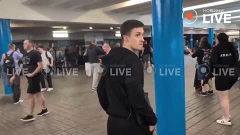 🔊🚇 Ukraine Russia War | Russian Shahed Drone Sounds Over Kyiv Subway Shelter | RCF