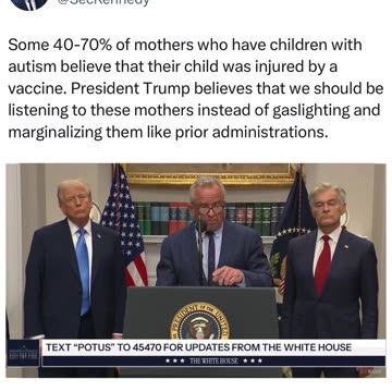 Autism Press Conference 9/22/2025 Believe Mothers