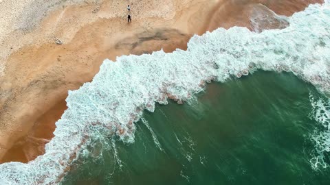 شاطئ هادئ من الأعلى | 2K Calm Beach from Above | 2K
