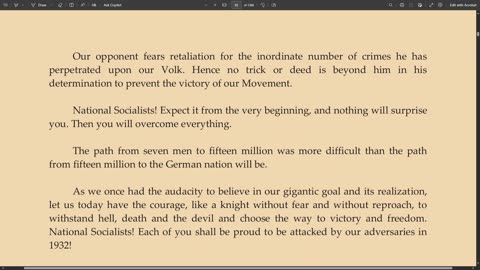 Adolf Hitler Speech 1/1/1932 | New Years Proclamation to the Party 6 of 6 ENG