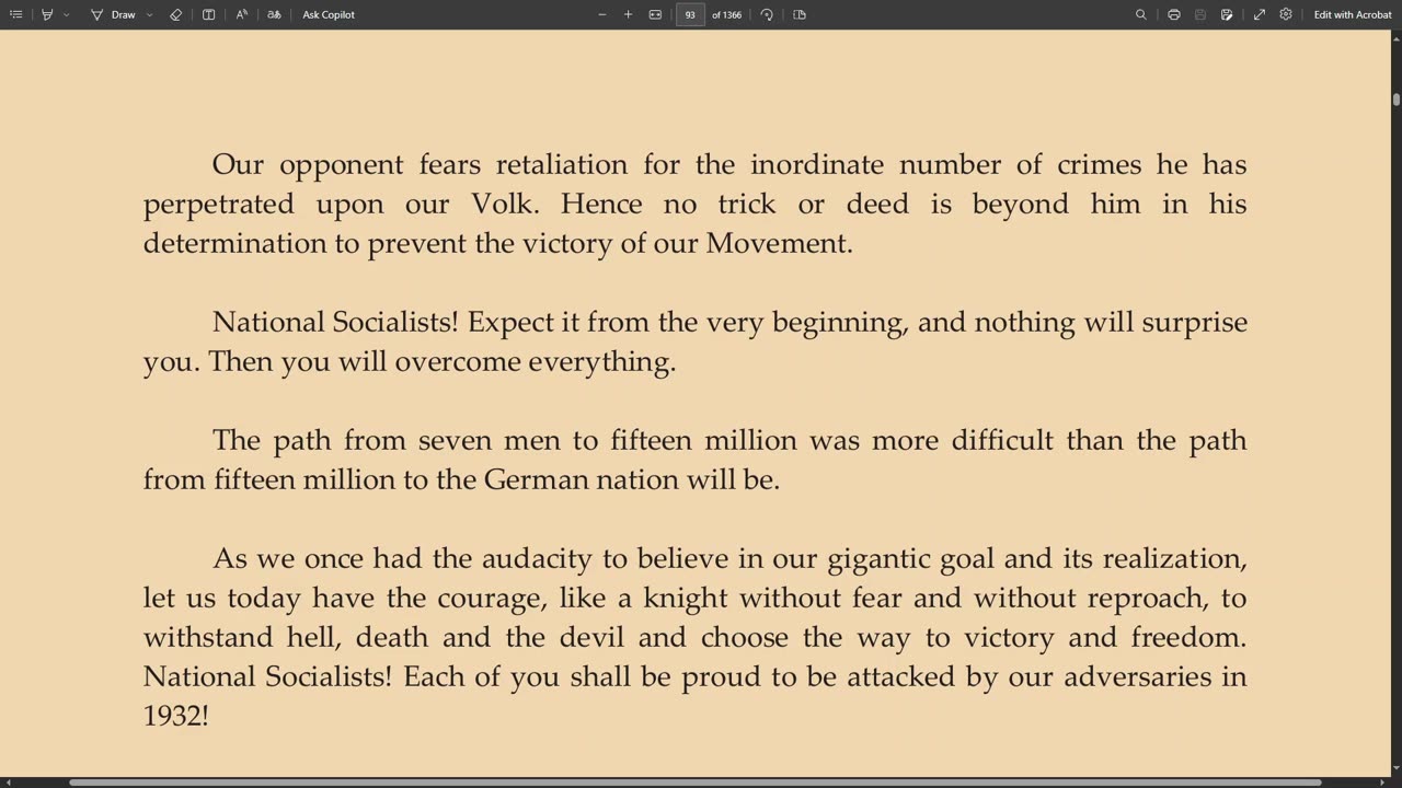 Adolf Hitler Speech 1/1/1932 | New Years Proclamation to the Party 6 of 6 ENG