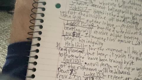 Punishment scriptures