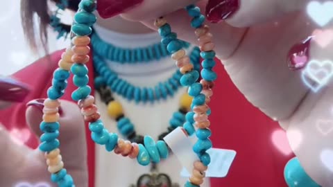 20250709-10 Orange Spiny Oyster & Turquoise Bracelet: Colorful Abacus Beads Stringing Ocean Whispers