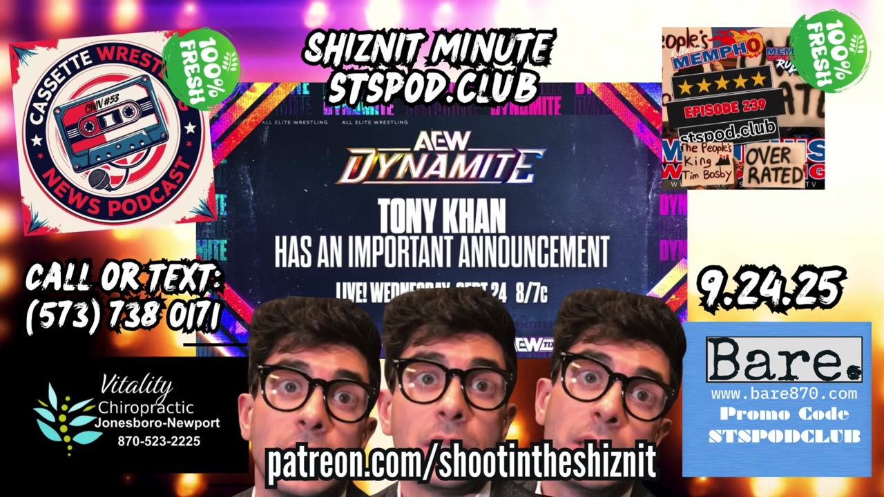 SHIZNIT MINUTE 9.24.25-BT talks DYNAMITE!!