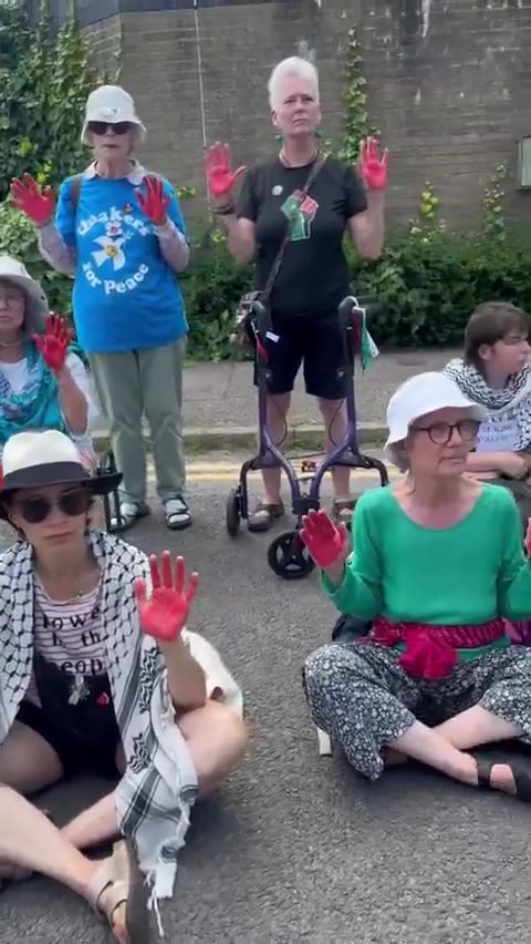 England | 18 activists remain in custody under counter-terror laws after dismantling Israeli drone equipment valued at millions.