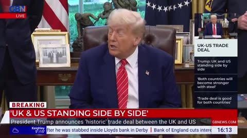 Trump praises Brexit, as the UK is at the FRONT of the queue for a trade deal