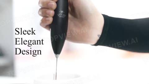 Zulay Lime Green Milk Frother – Create Perfect Coffee Foam Anywhere!