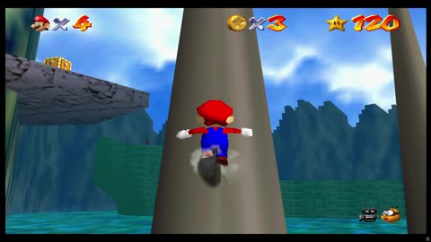 Super Mario 64 [4K] - Remaining RA - Jump onto the Stone Cliff [NC]