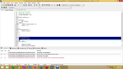 Become a C++ Expert-026 Encapsulation
