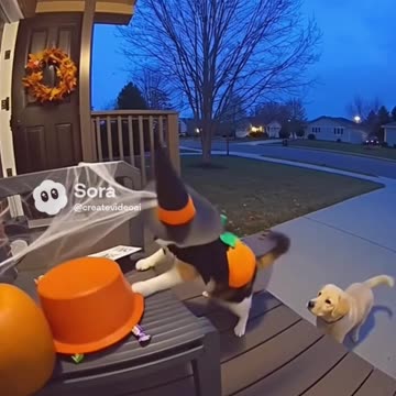 Door camera funny viral animals