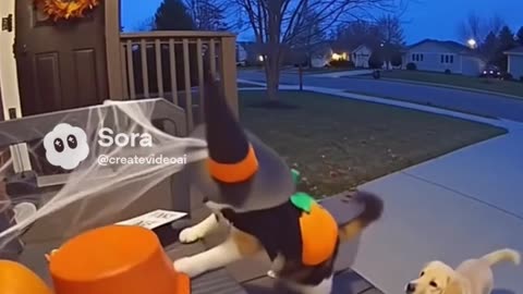 Door camera funny viral animals