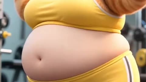From Chubby to Fabulous 😹💃 | Gym Cat’s Transformation AI Short