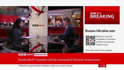 President Putin Declares Easter Truce in Ukraine Until Sunday Night