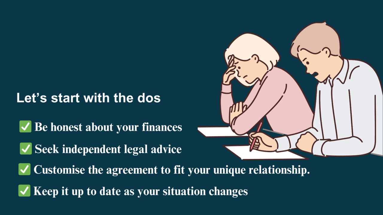 Dos and Don'ts of a Cohabitation Agreement