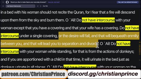 Christian prince I am just teaching you that you are ignorant