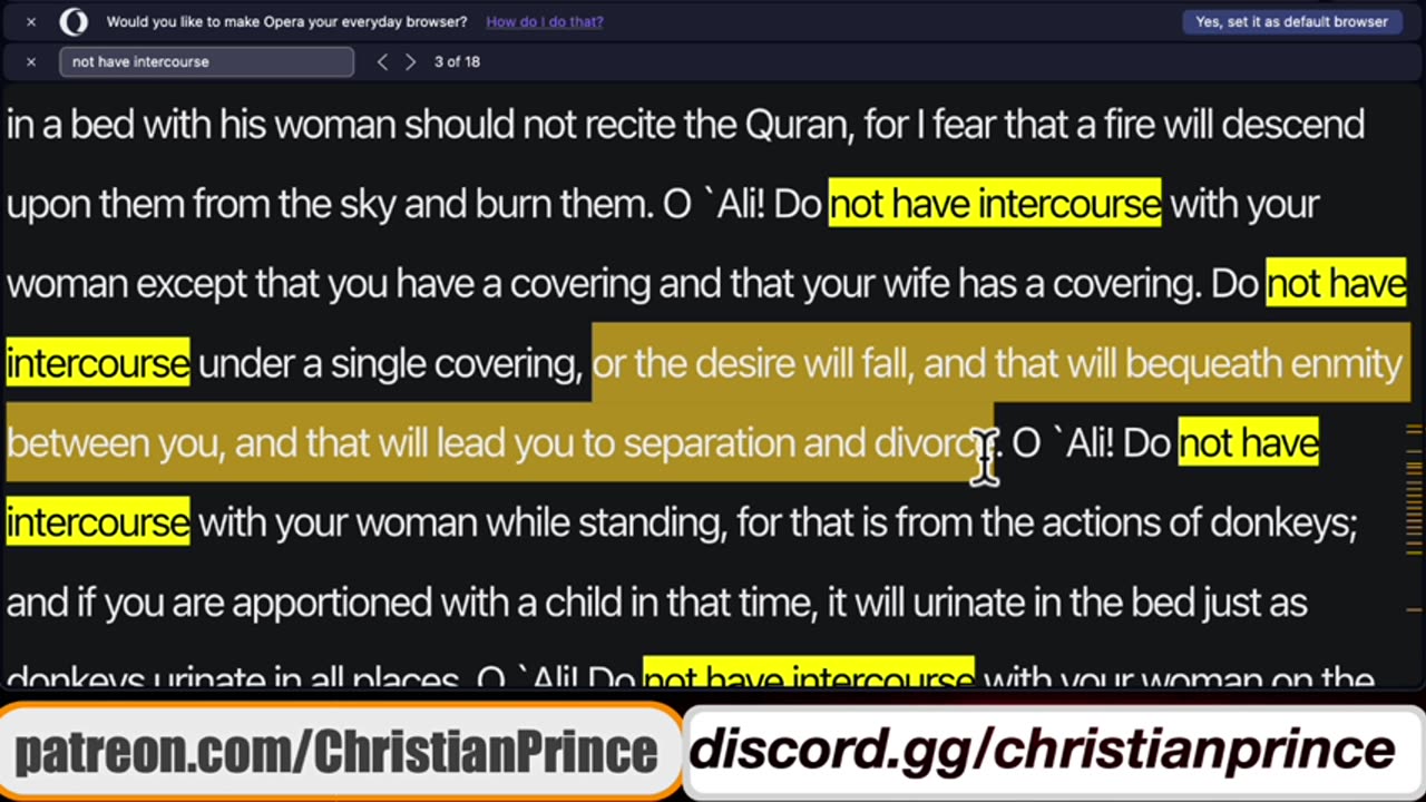 Christian prince I am just teaching you that you are ignorant