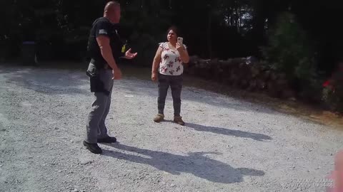 Coward Cop DISTURBS PEACE Pulls TRIGGER on Dog over Couch